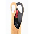 9165- TAN WINE BOTTLE CARRIER